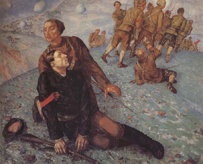 Kuzma Petrov-Vodkin Death of the Commissar china oil painting image